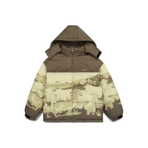 GUUKA TECH Хлопковый пуховик Унисекс Хаки