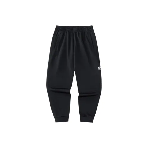 Anta Basketball Collection Черные Мужские Вязаные Тренировочные Штаны