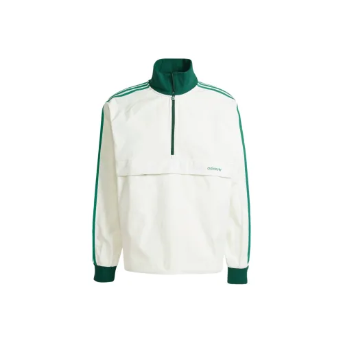 Adidas Originals 3 Stripes Куртки и Пальто Мужской Экрю