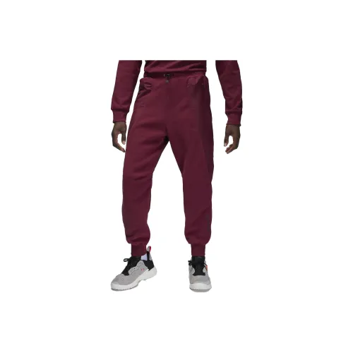 JORDAN Red Men's Knitted Training Pants Джордан Красный Мужские Вязаные Тренировочные Штаны