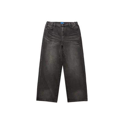 LOOKUN Темно-серый Мужские Джинсы