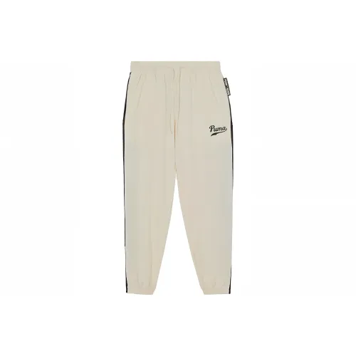 PUMA Вязаные тренировочные брюки мужские цвет экрю