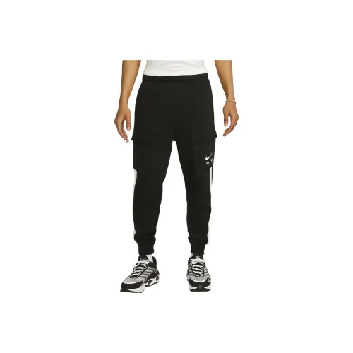 Nike Черные Мужские Вязаные Тренировочные Штаны