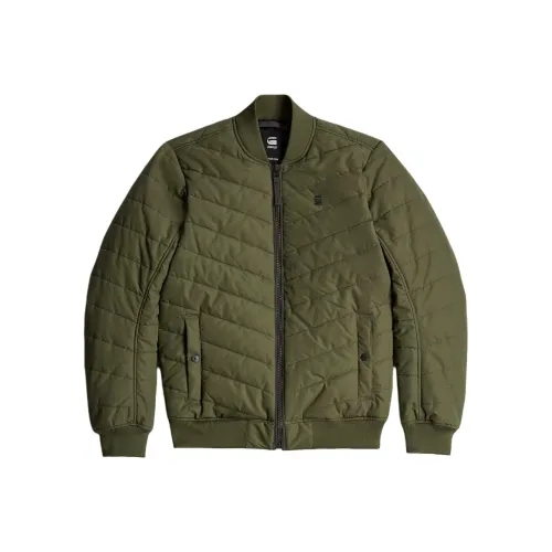 Г Звезда RAW хлопковый пуховик мужской темно-оливковый оттенок