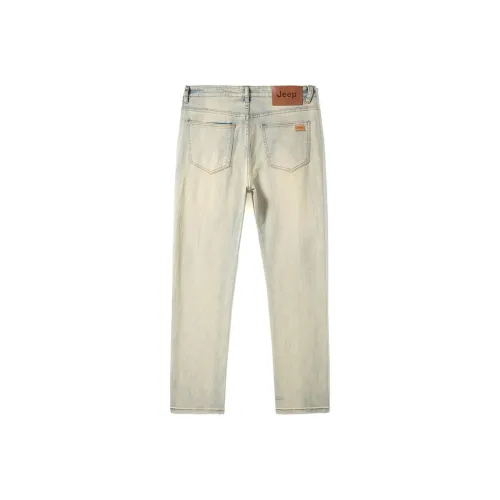 JEEP SS24 Джинсы Мужские Желтый Грязь