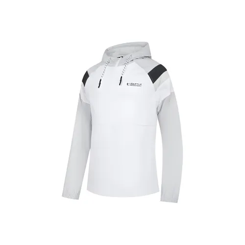 QIAODAN Тренчкот Мужской Jordan Белый Светлый Грязь Серый