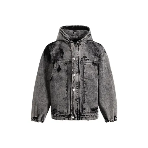 Bing Куртки и Пальто Унисекс Мытый Серый