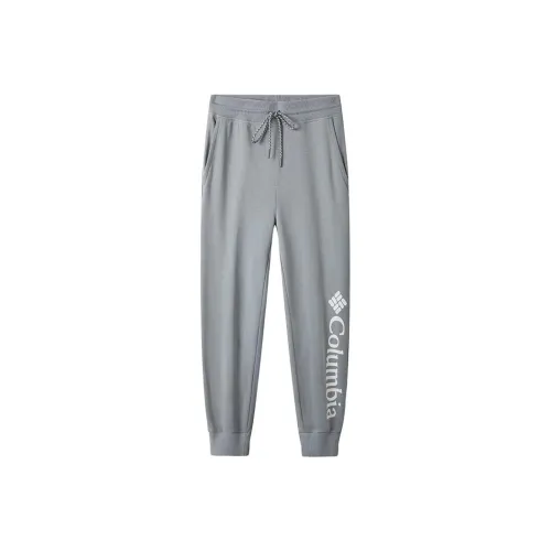 Коллаборация Columbia Leisure Collection Светло-серые Мужские Вязаные Спортивные Штаны