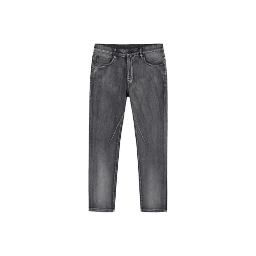 DAVID NAMAN FW23 Джинсы Мужские Серые