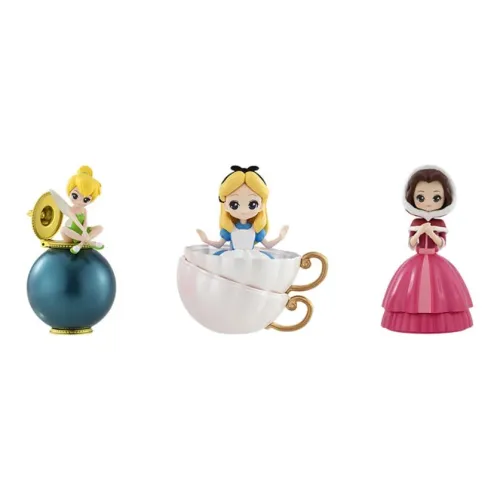 BANDAI Capchara Disney Alice Tinker Bell Belle Lucky Draw Целая коробка 3 шт