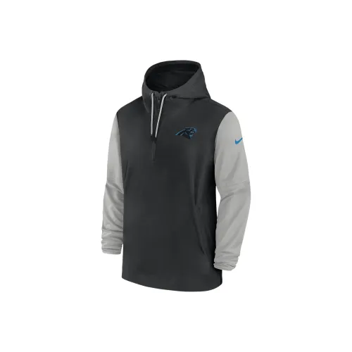 nike NFL Carolina Panthers Sideline Pre Game Игрок Куртки Пальто Мужской Черный