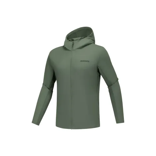 Skechers Sports Lifestyle Collection GODRI Куртки и Пальто Мужской Тимьян Зеленый