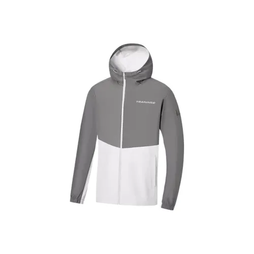 XTEP Variety Тренировки Коллекция Тренчкот Мужской Convergent Серый Пыльно-серый