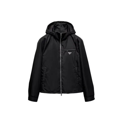 PRADA Мужские черные куртки