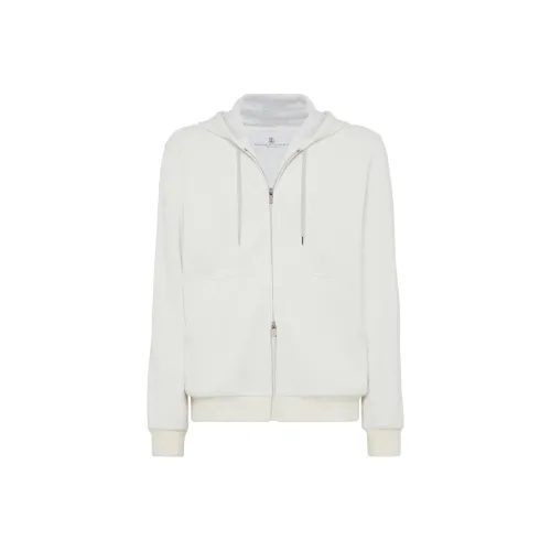 BRUNELLO CUCINELLI Белый Мужской Куртки