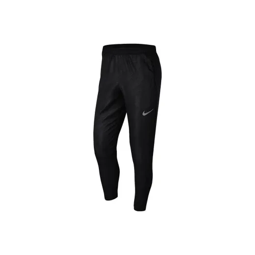 Nike Черные Мужские Вязаные Тренировочные Штаны