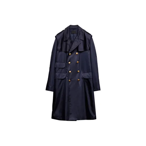 PRADA SS24 Тренчкот Мужской Синий