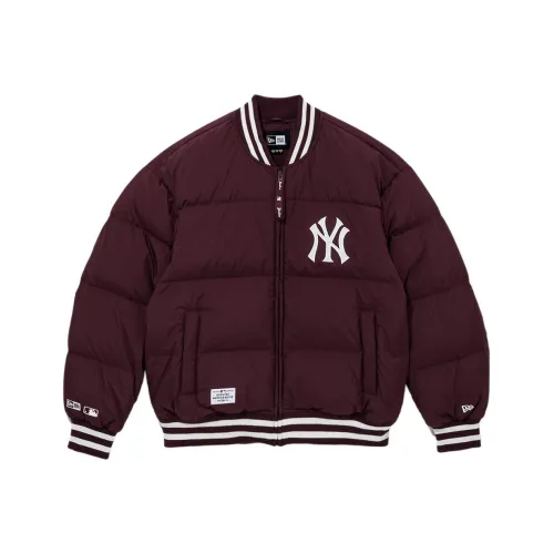 New Era FW24 Down Jacket Unisex Burgundy