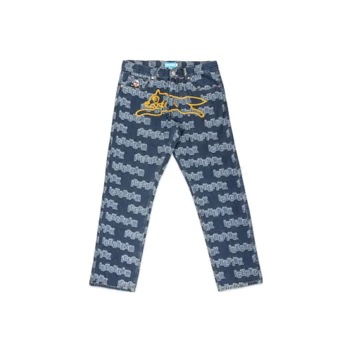 ICECREAM x VANDY Джинсы Унисекс Жаккард Индиго