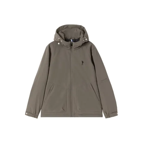 U.S. POLO ASSN. Down Jacket Men's Medium Gray