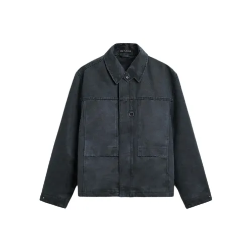 ZARA Куртки и Пальто Мужской Темно-синий Синий