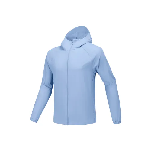 Skechers Куртка Мужская Матовая Светло-Синяя