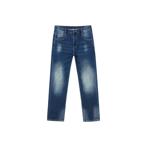LUCKY BRAND Темно-синие унисекс джинсы