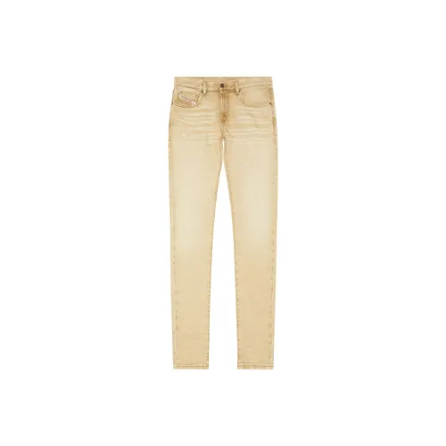 DIESEL Джинсы Мужские Бежево-Желтые
