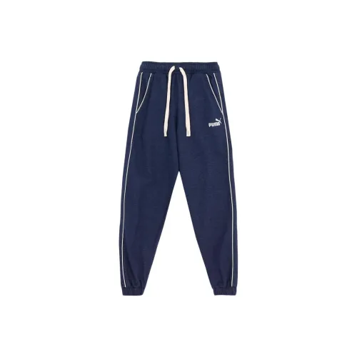 PUMA Вязаные Спортивные Брюки Retro Style Брюки Мужские Темно-Синие