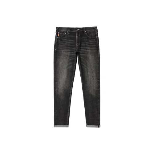 JACK JONES A17 Medium Gray Denim Men's Jeans JACK JONES A17 Средний Серый Деним Мужские Джинсы
