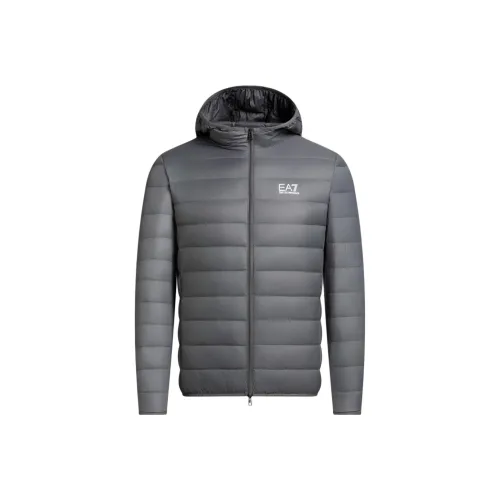EMPORIO ARMANI EA7 FW24 Пуховик Мужской Серый