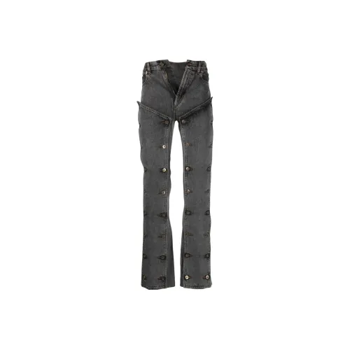 Y Project Gray Men's Jeans Y Project Серый Мужской Джинсы