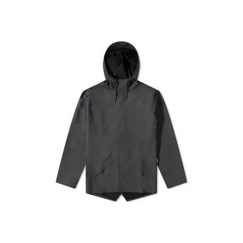 Rains Куртки и Пальто Унисекс Черный