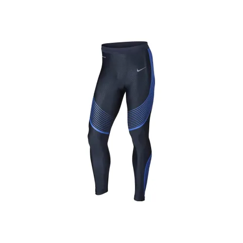 Nike Blue Men's Knitted Training Pants Nike Синий Мужские Вязаные Тренировочные Штаны