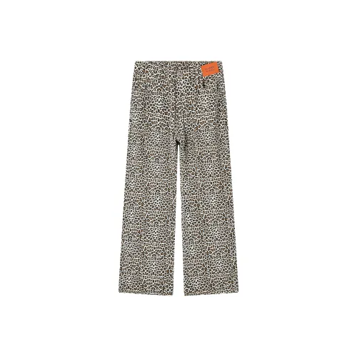 GEOFFREY B. SMALL Джинсы Унисекс Леопардовый принт