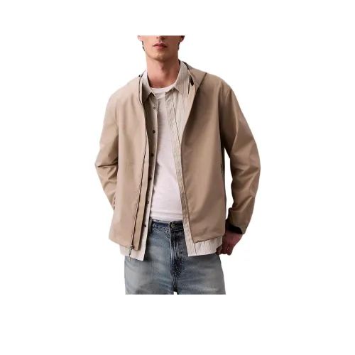 CALVIN KLEIN Куртки и Пальто Мужской Винтаж Хаки