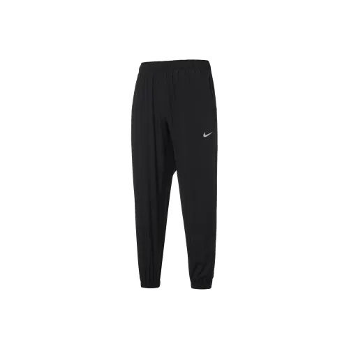 Nike Dri Fit Вязаные Тренировочные Штаны Мужские Черные