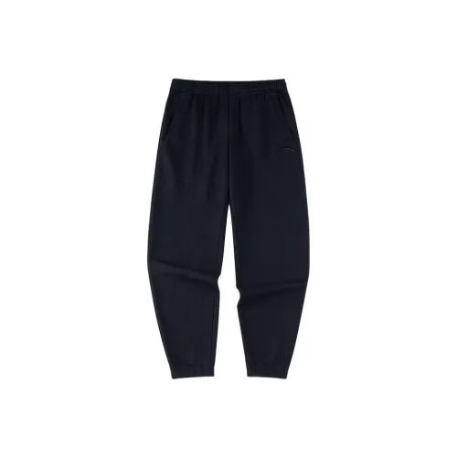 ANTA ZONGXUNXILIE Вязаные тренировочные брюки мужские черные