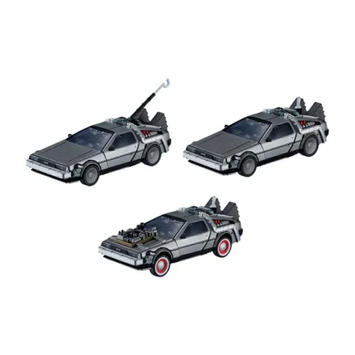 BANDAI DX Возвращение в Будущее Машина времени Делориан Счастливый Рисунок Целая коробка 3 шт