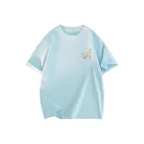 Синий (Желтая вышивка с краем)