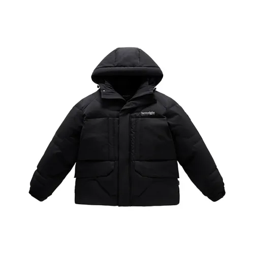 PEACEBIRD MEN Мужская пуховая куртка черного цвета