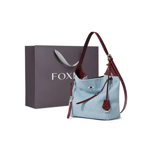 FOXER Сумка из синтетической кожи с двойным плечевым ремнем через плечо с цепочкой обычная женская