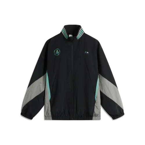 LINING Sports Life Collection Тренчкот Унисекс Черный Стандартный Белый