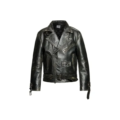 Vetements Черные Мужские Кожаные Куртки