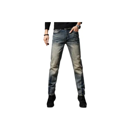 GUISE Джинсы Унисекс Винтаж Синий