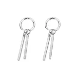 Двойные серьги-кольца [1 пара]