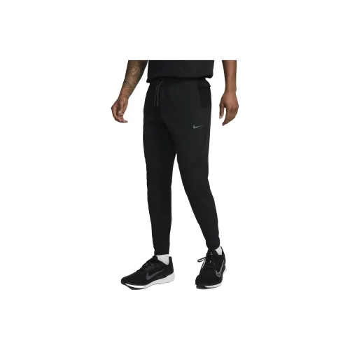 Nike Черные Мужские Вязаные Тренировочные Штаны
