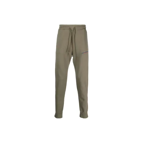 DIESEL Оливково-зеленые мужские вязаные тренировочные брюки