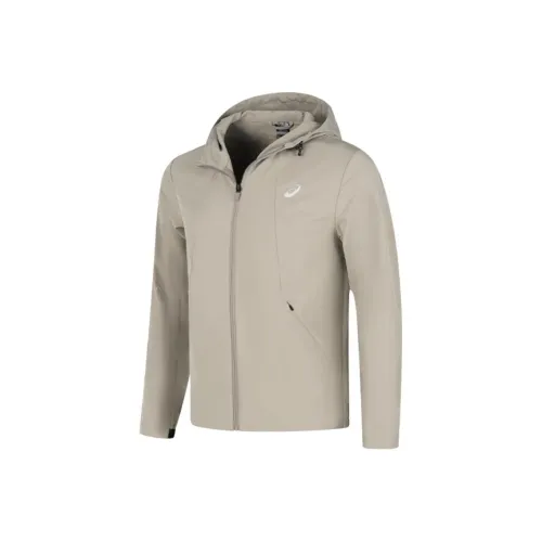 Asics Мужская беговая одежда Куртки и пальто Мужской хаки