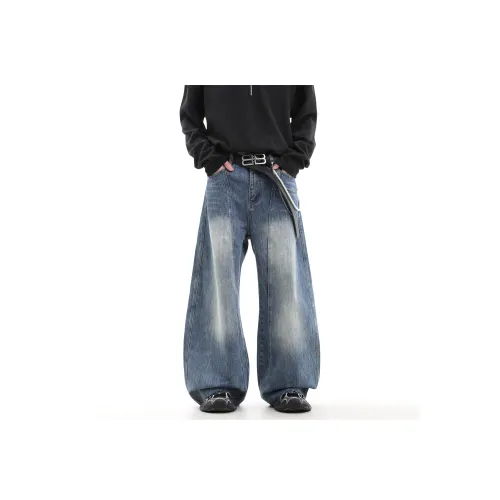 TREND ST Джинсы Унисекс Деним Синий